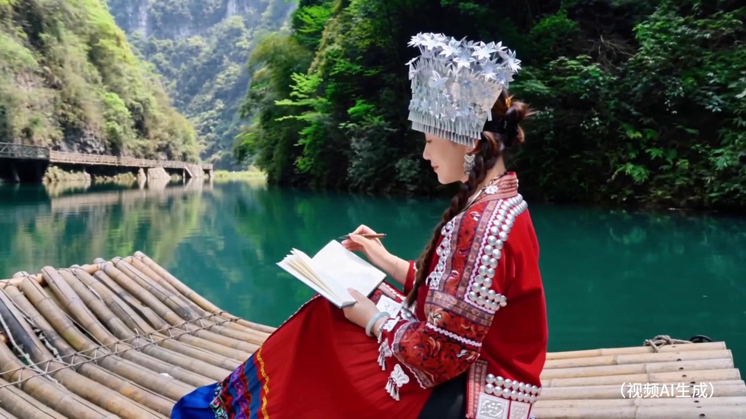 花开重庆 重庆好好游｜阿依河的春天，是流水把群山染了一遍，嫩绿打底，翠绿提亮，墨绿收边……#阿依河#春韵阿依河寻访娇阿依#娇阿依